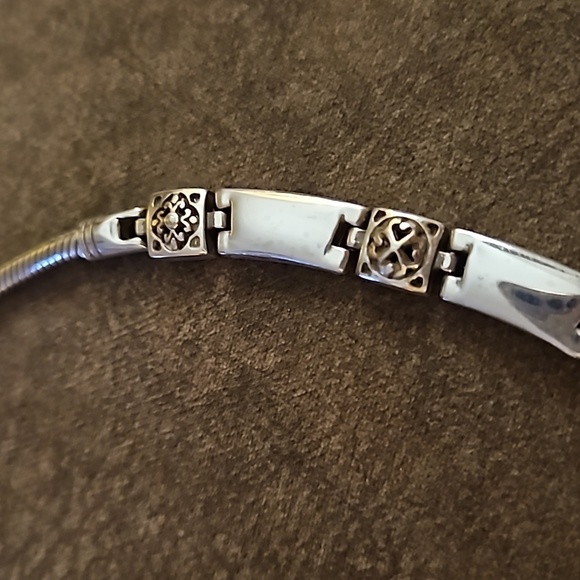 BRIGHTON Silver Plated Tribeca Castlecore Collar Chain Necklace - Picture 7 of 9